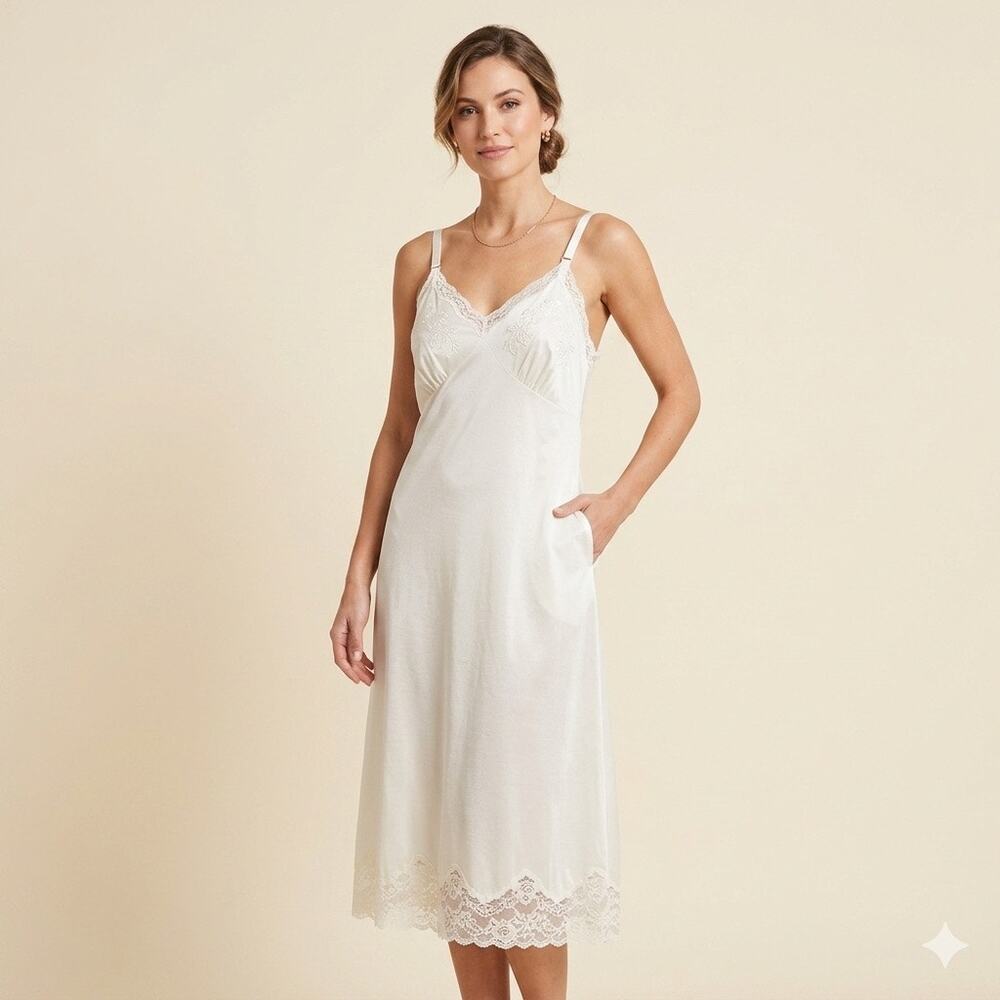 V 176-Vintage Lyn-Maid Slip size 46 / PTP 23